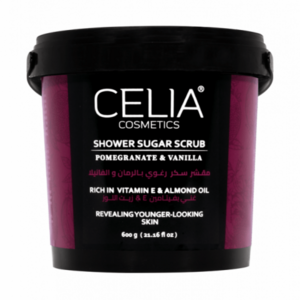 سيليا - مقشر سكر رغوي بالرمان والفانيلا 600 جم