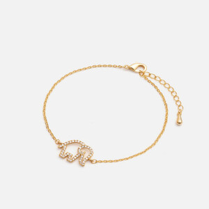 اسوارة نسائية بتصميم ناعم باللون الذهبي