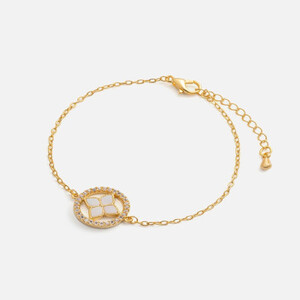 ‎ اسوارة نسائية بتصميم أنيق بلون ذهبي