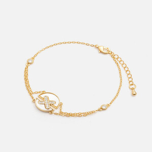 اسوارة نسائية بتصميم ملفت بلون ذهبي