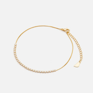 خلخال نسائي ذهبي بتصميم مميز