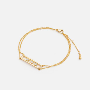 اسوارة نسائية بتصميم أنيق باللون الذهبي