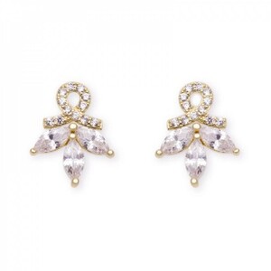 أليسيا بون - حلق انسر كلد فلور قولد  AB-047