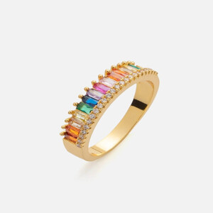 ‎ خاتم نسائي بتصميم جذاب بلون ذهبي