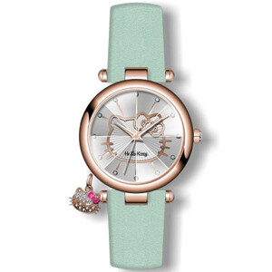 ساعة هالو كيتي النسائية 18025 جلد تيفاني