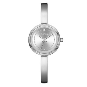 ساعة نسائي من هالو كيتي 18039 فضي كامل