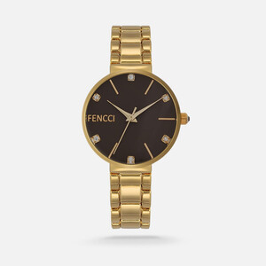 ساعة نسائيه من ماركة  فينشي بسير ستيل باللون الذهبي